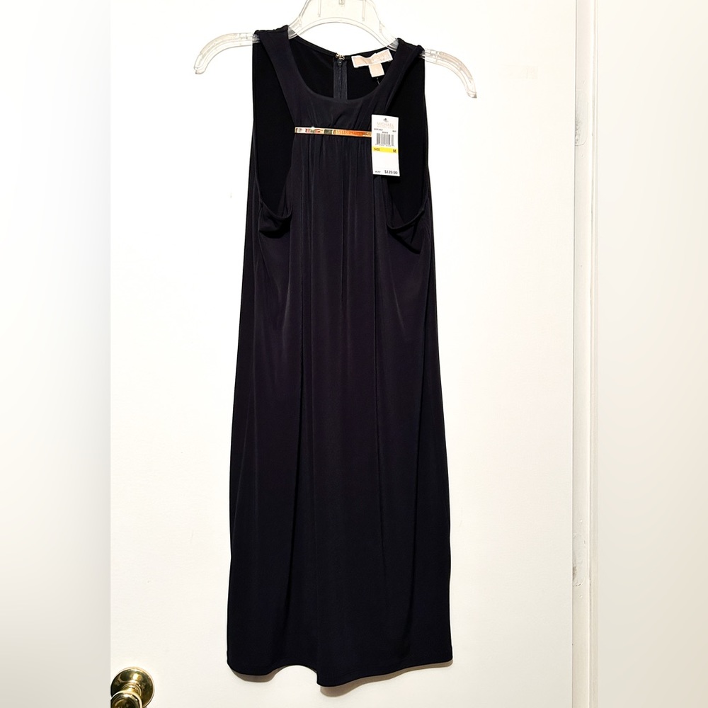 Michael Kors sleeveless shift dress, dark navy, size M